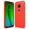 Flexi Slim Carbon Fibre Case for Motorola Moto G7 / G7 Plus - Brushed Red